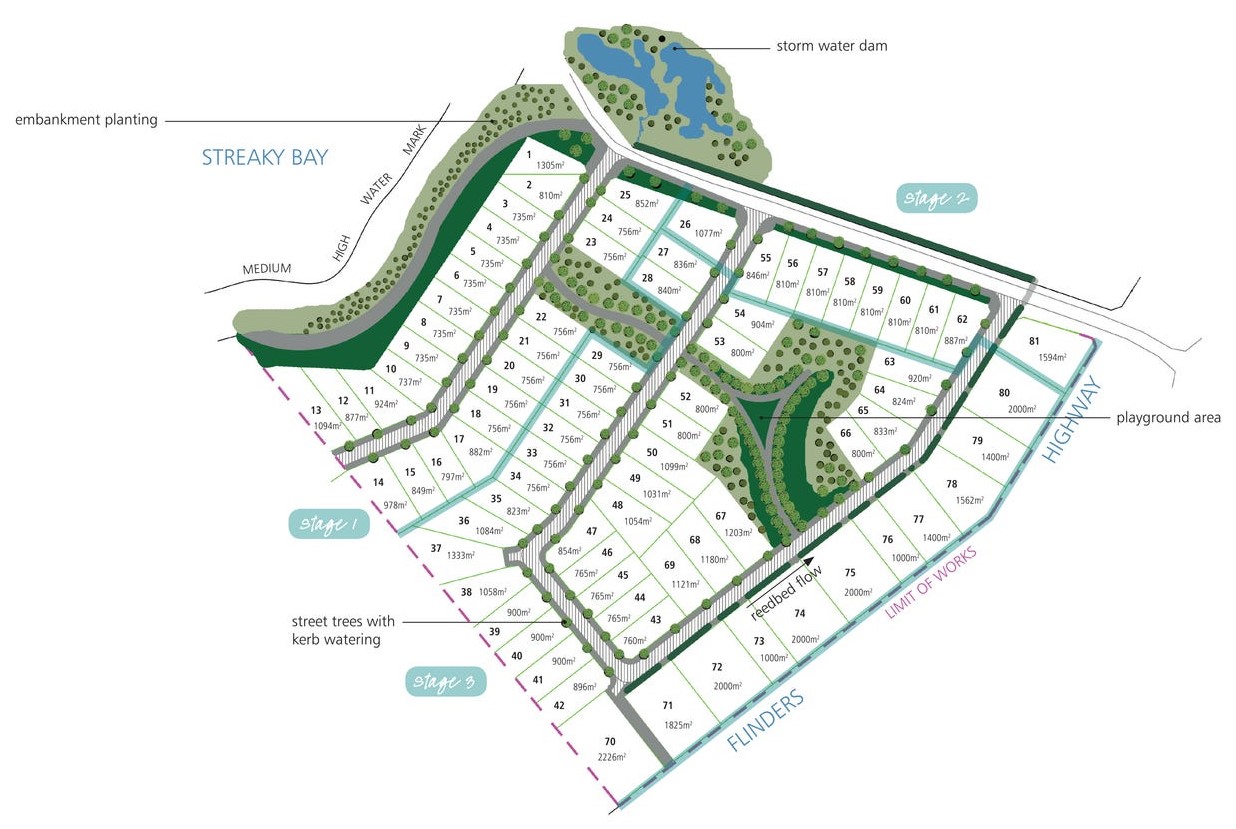 Clearwater Cove Estate - Streaky Bay Masterplan