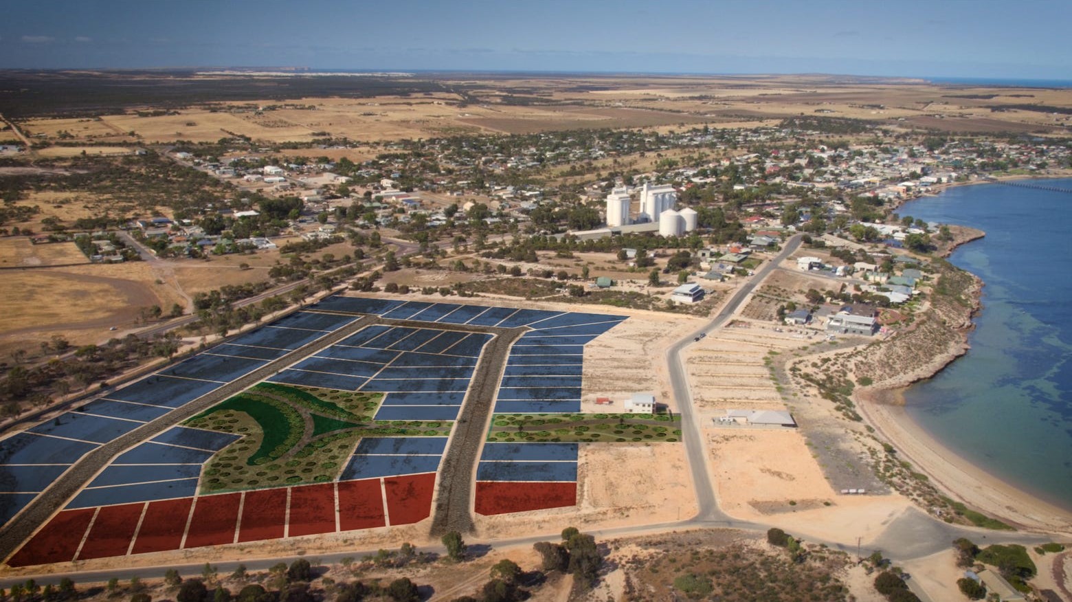 Clearwater Cove Estate - Streaky Bay Aerial