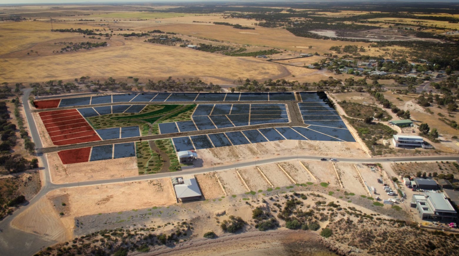 Clearwater Cove Estate - Streaky Bay Aerial
