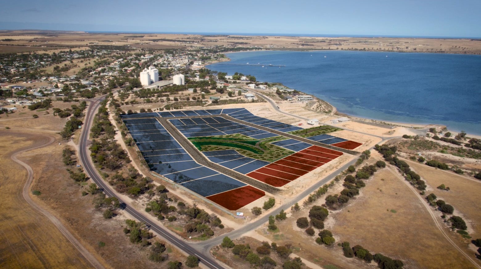 Clearwater Cove Estate - Streaky Bay Aerial
