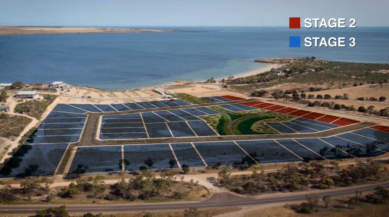 Clearwater Cove Estate - Streaky Bay Aerial