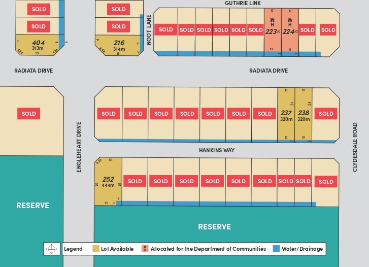 Clydesdale Park Estate - McKail Release Map