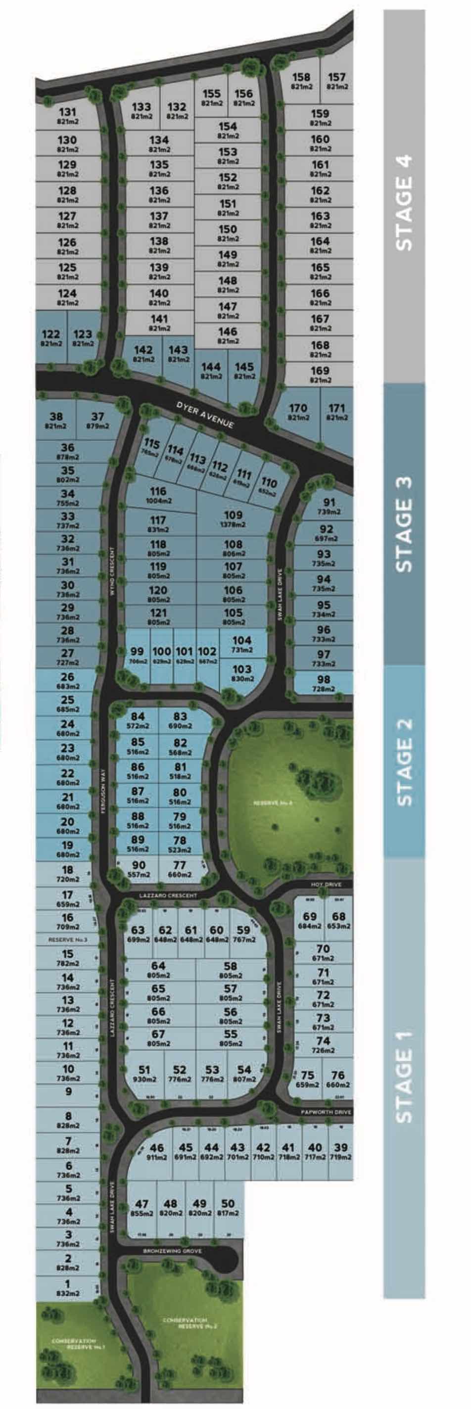 Cobains Estate - Sale Masterplan