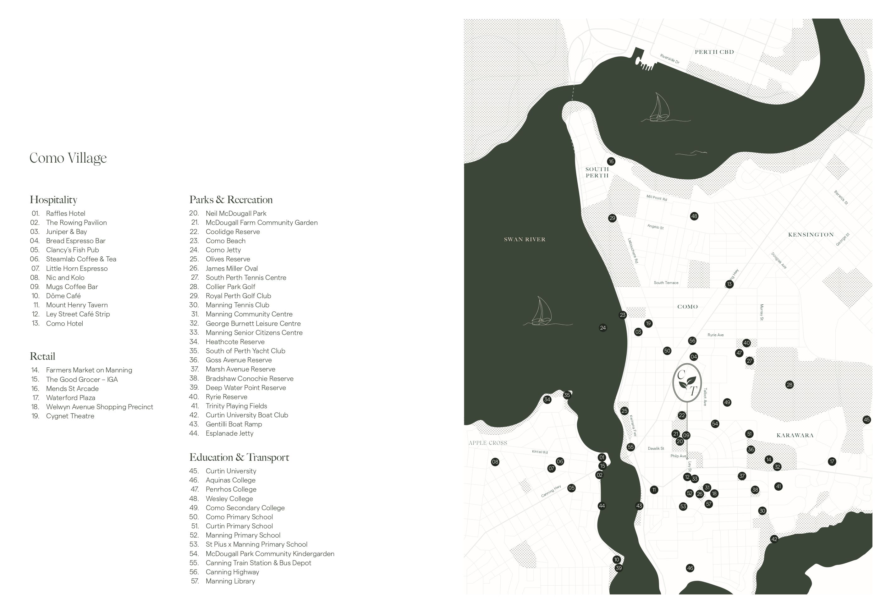 Como Terrace Townhomes - Como Location Map