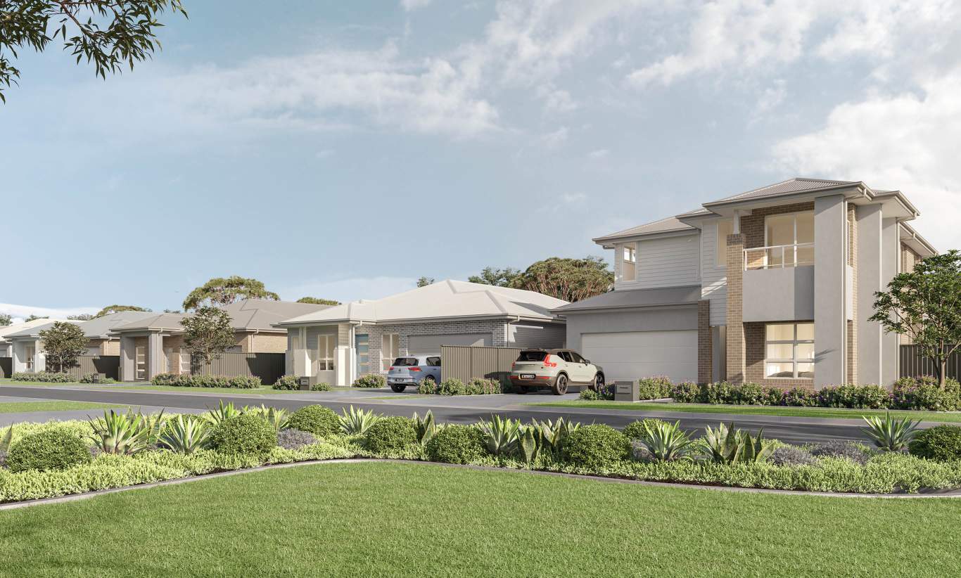 Complete by McDonald Jones Homes at Figtree Hill - Gilea Render
