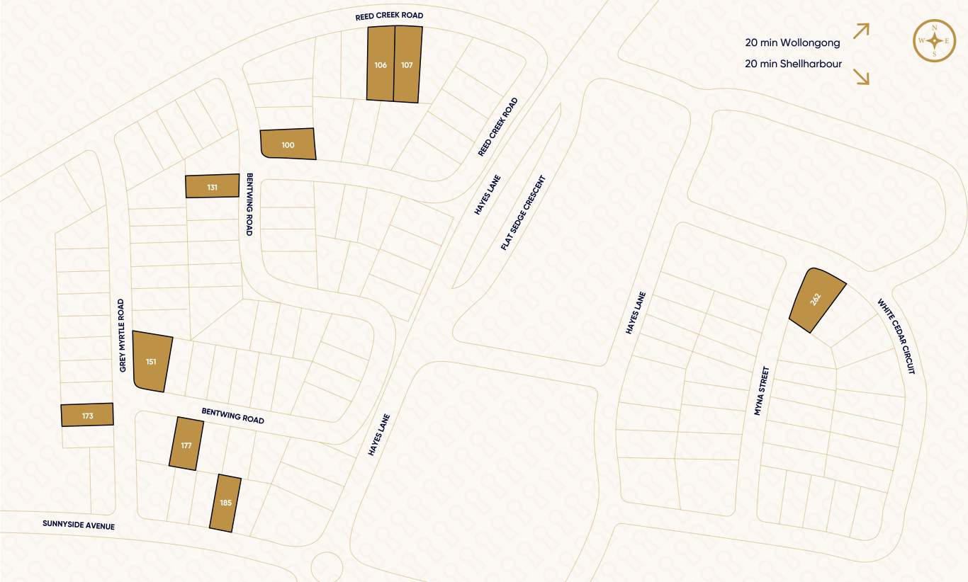 Complete by McDonald Jones Homes at Forest Reach - Huntley Location Map