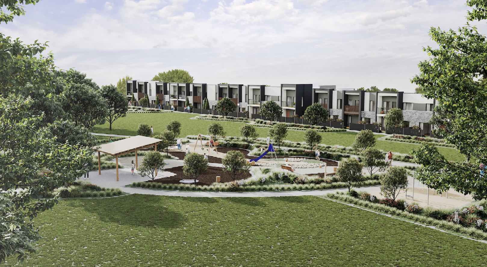 Conroy's Green Estate in Ballarat - Winter Valley Render
