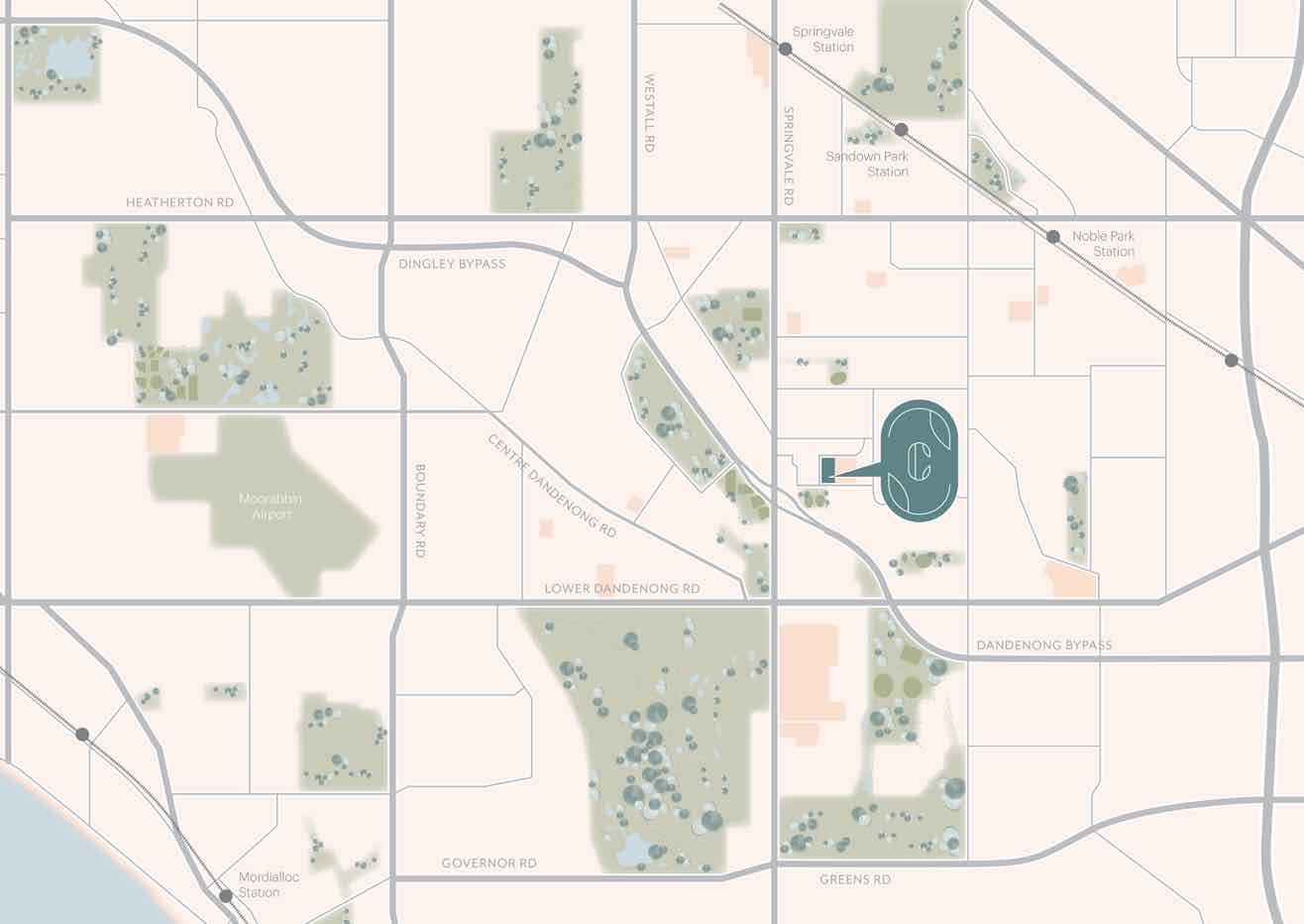 Coomoora Estate - Springvale South Location m Location Map