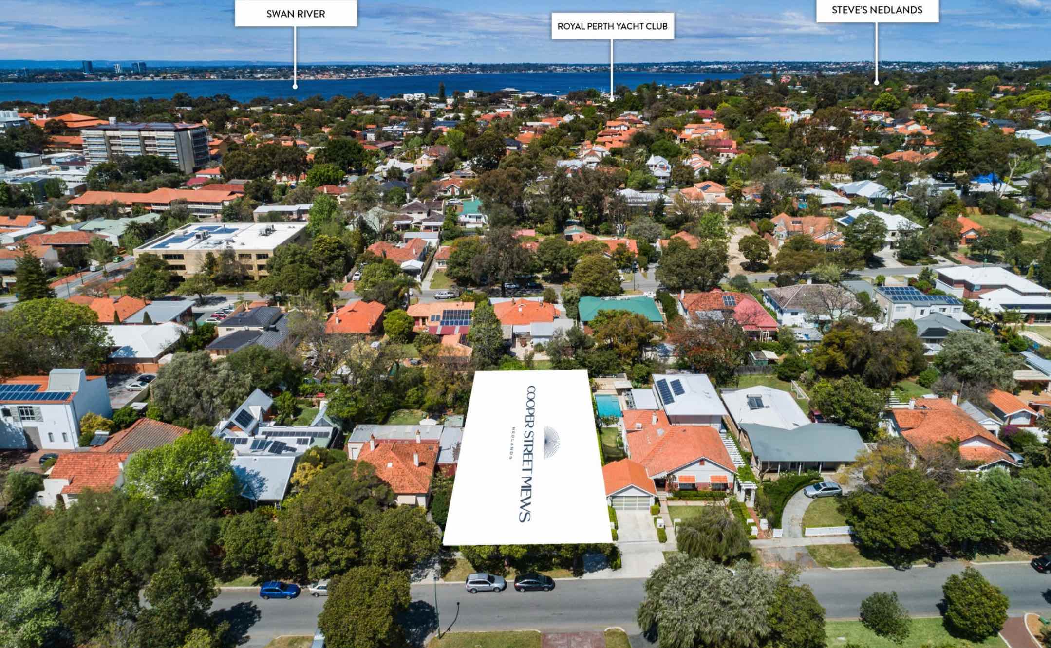 Cooper Street Mews Estate - Nedlands Aerial