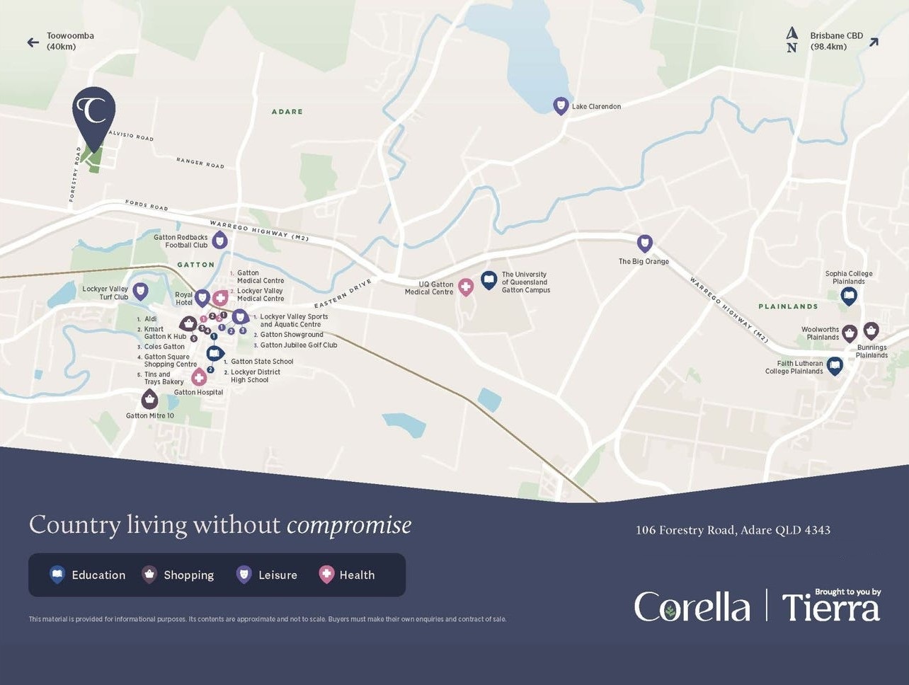 Corella Estate - Adare Location Map