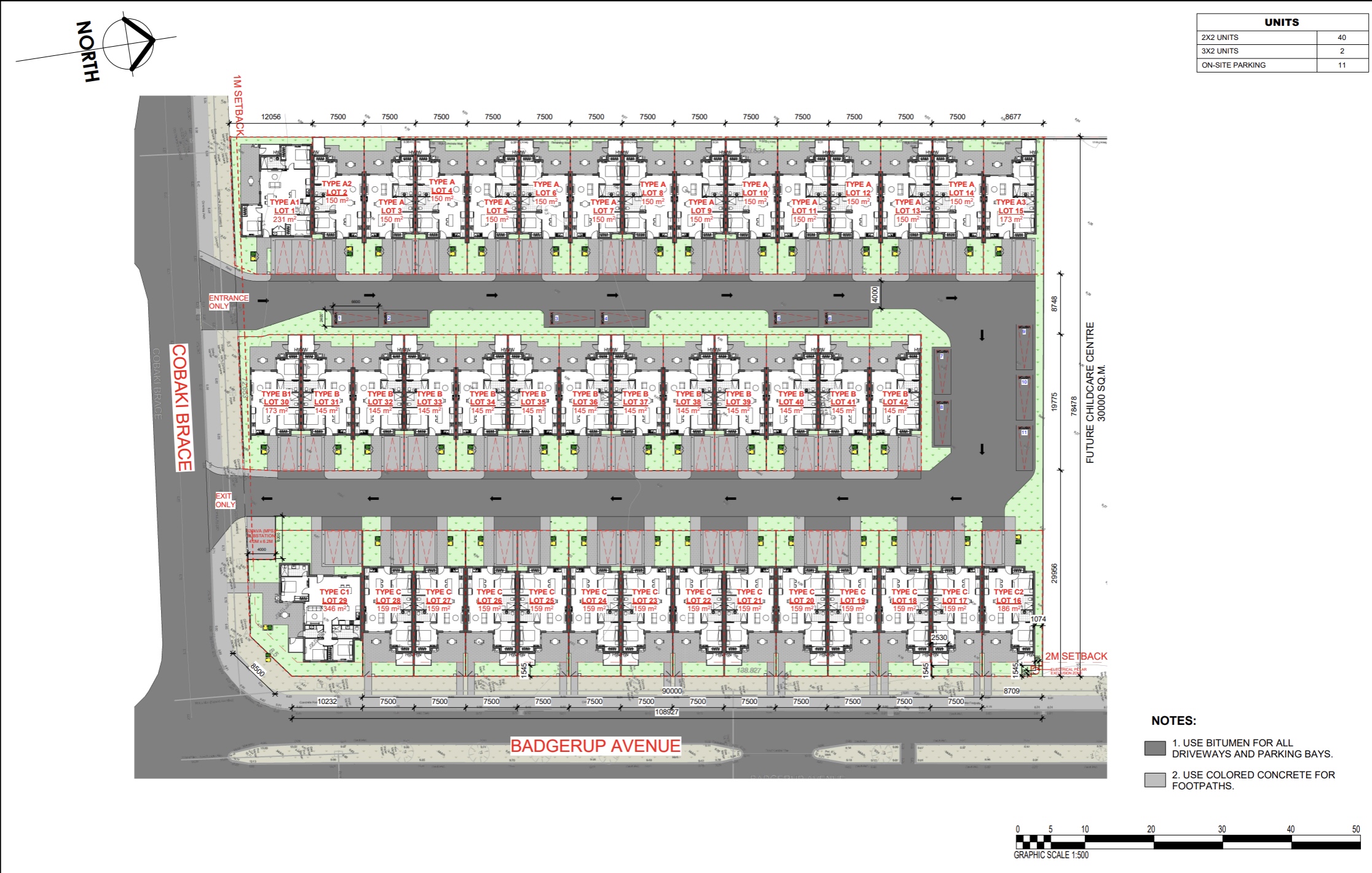 Corner Cobaki Brace & Badgerup Avenue - Lakelands Masterplan