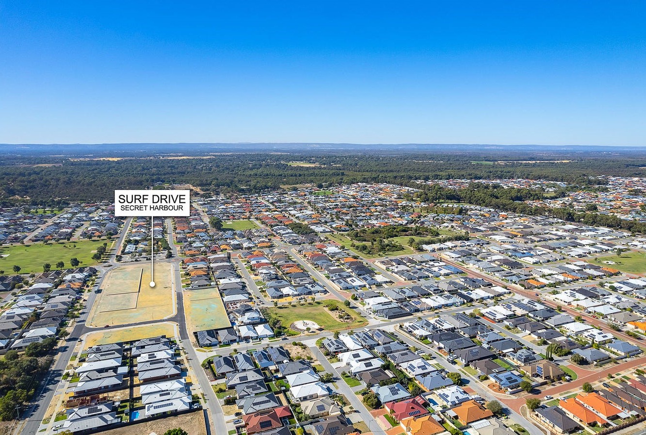 Corner Surf Drive - Springdale Boulevard - Secret Harbour Aerial