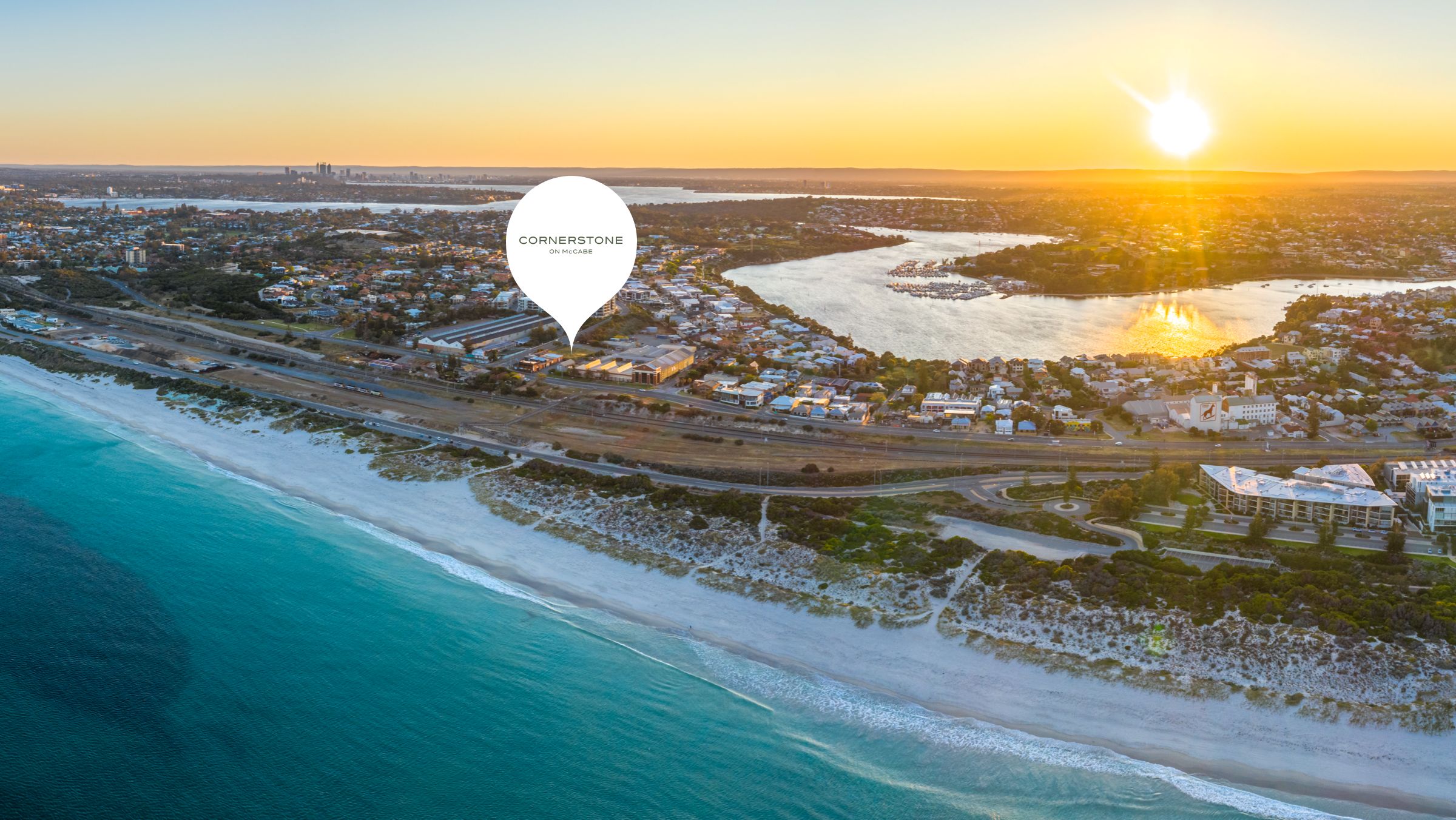 Cornerstone on McCabe Estate - North Fremantle Aerial