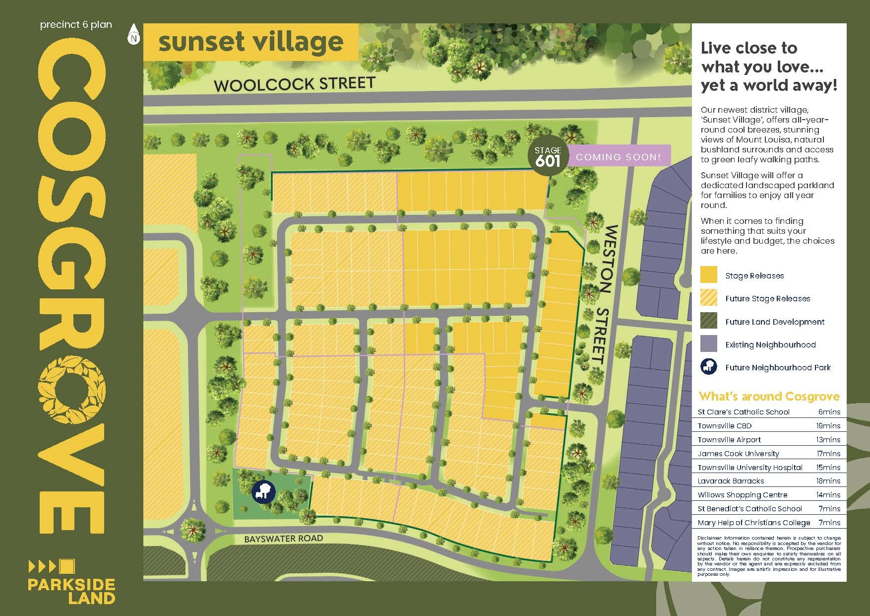 Cosgrove Estate - Cosgrov Release Map
