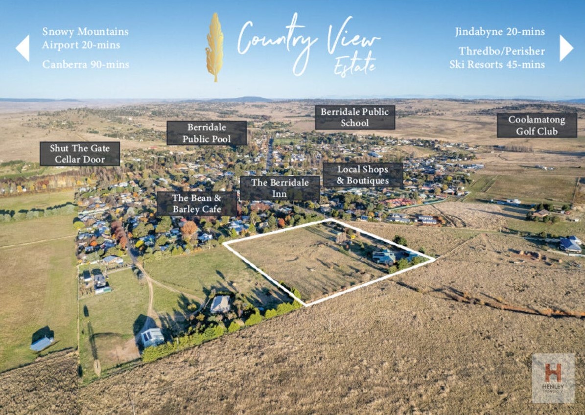 Country View Estate - Berridale Aerial