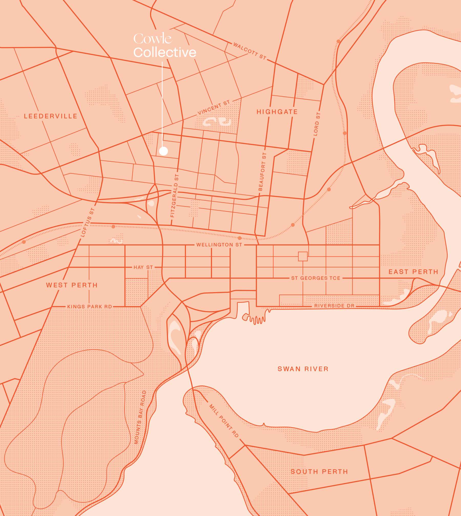 Cowle Collective - West Perth Location Map