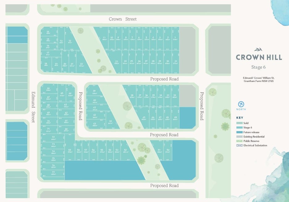 Crown Hill at Riverstone Estate - Grantham Farm Release Map