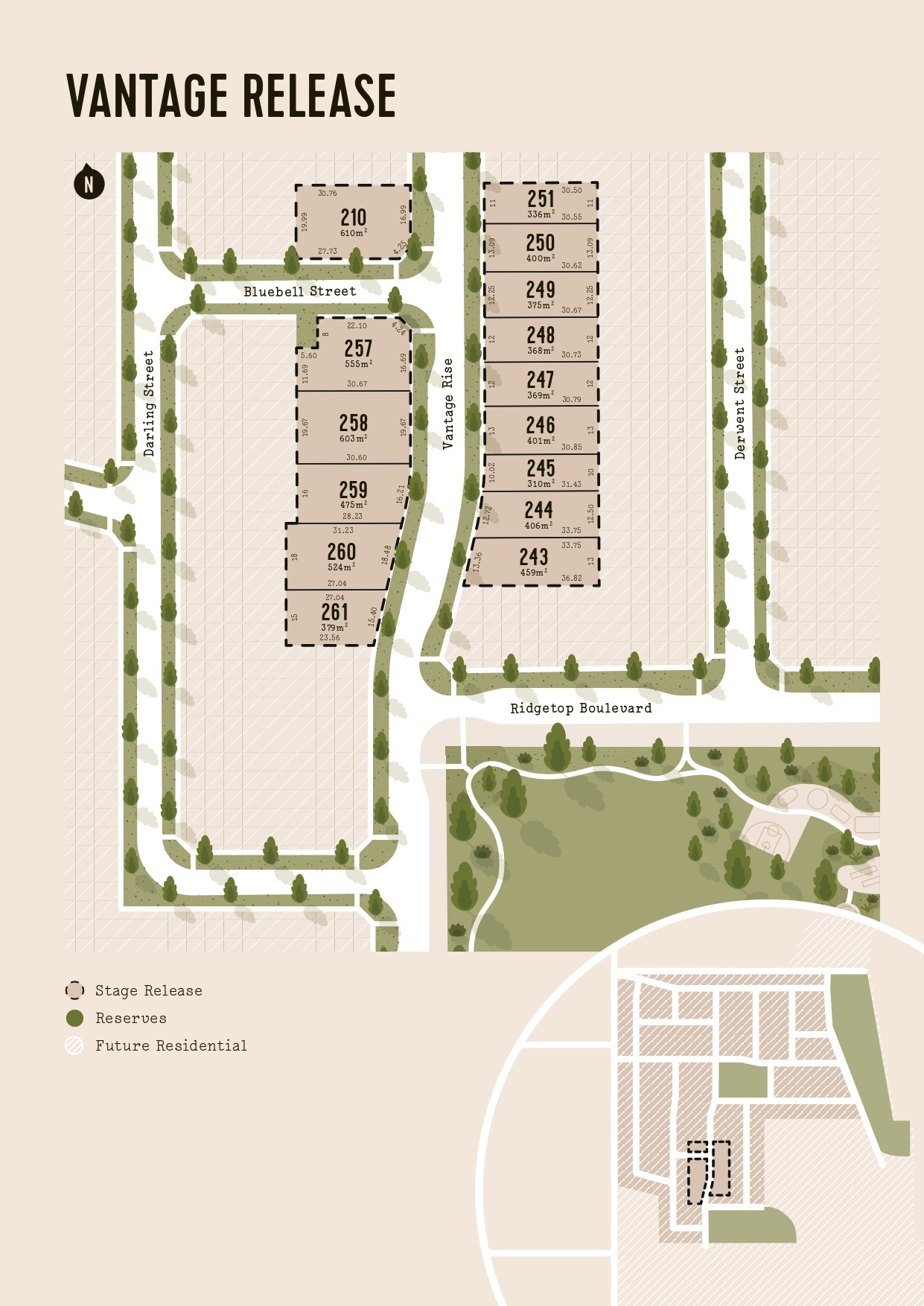 Crownlea Estate - Warragul Release Map