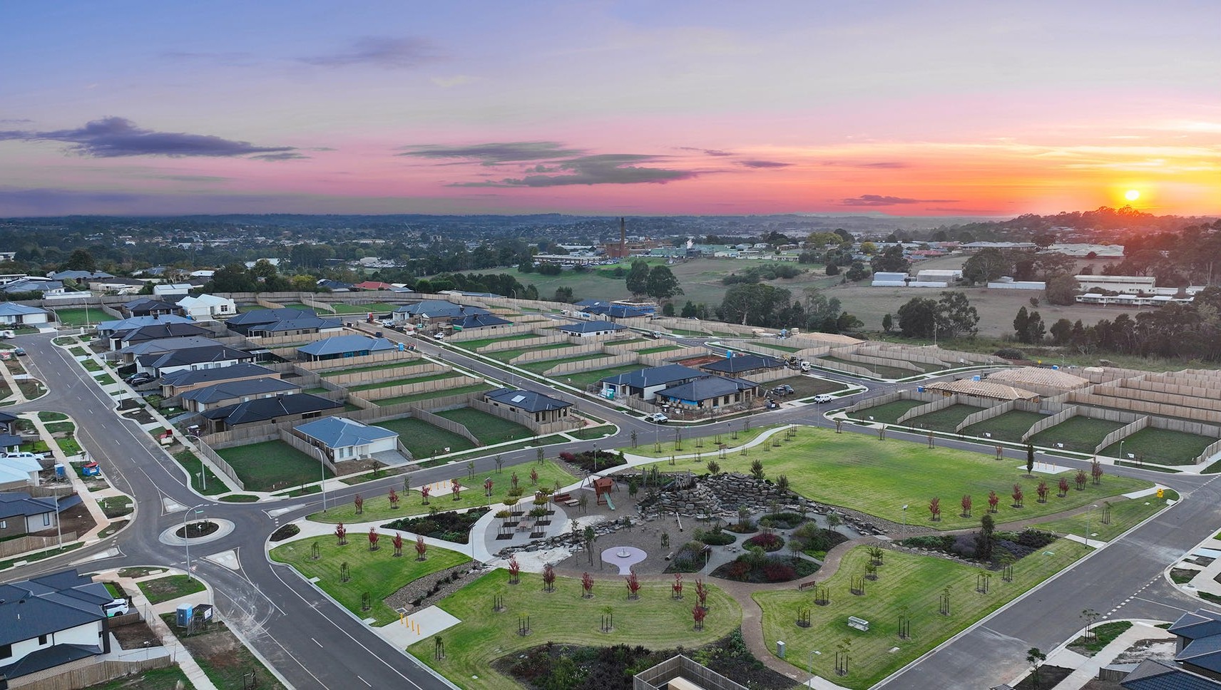 Crownlea Estate - Warragul Aerial