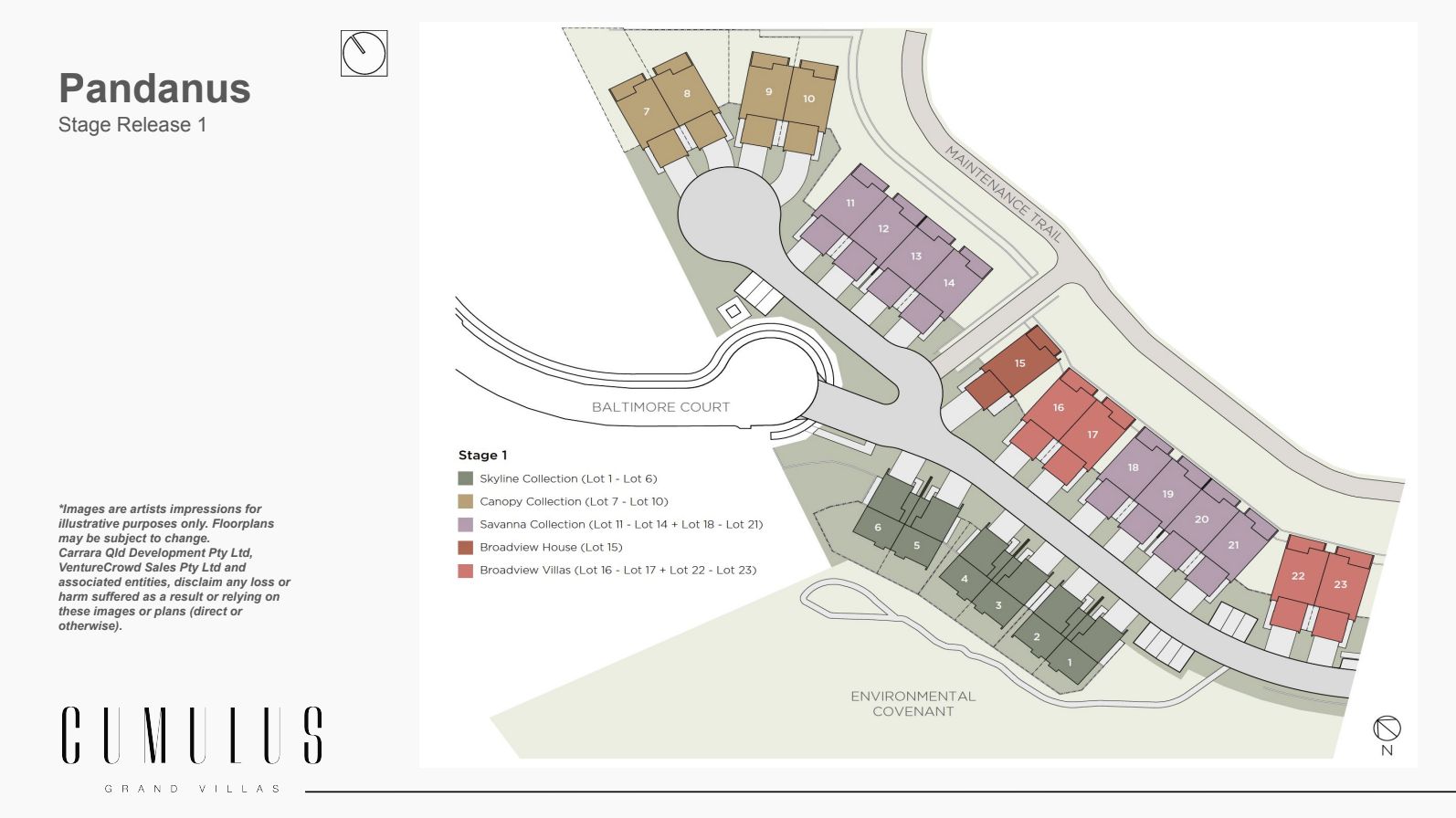 Cumulus Grand Villas - Carrar Release Map
