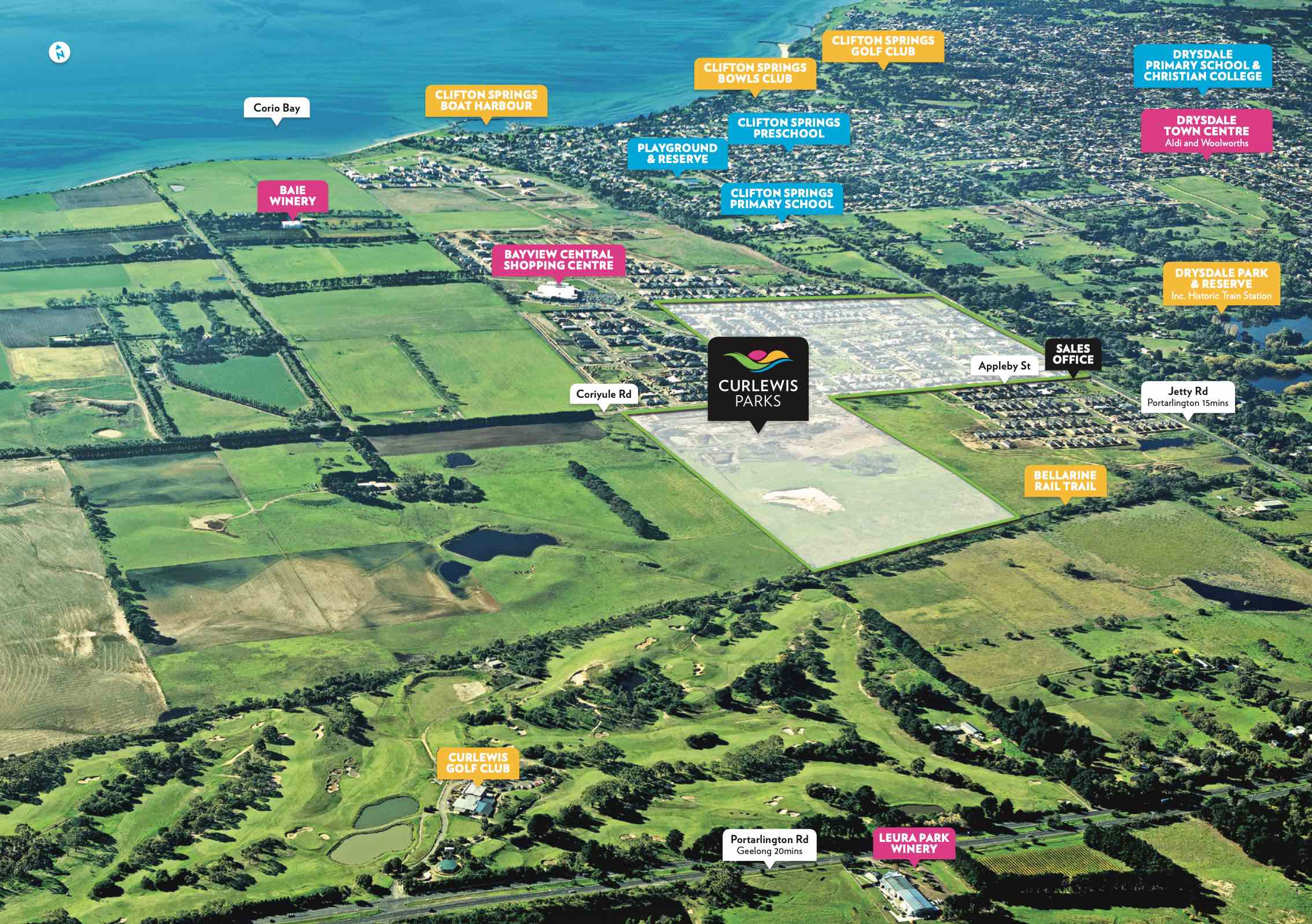Curlewis Parks Aerial