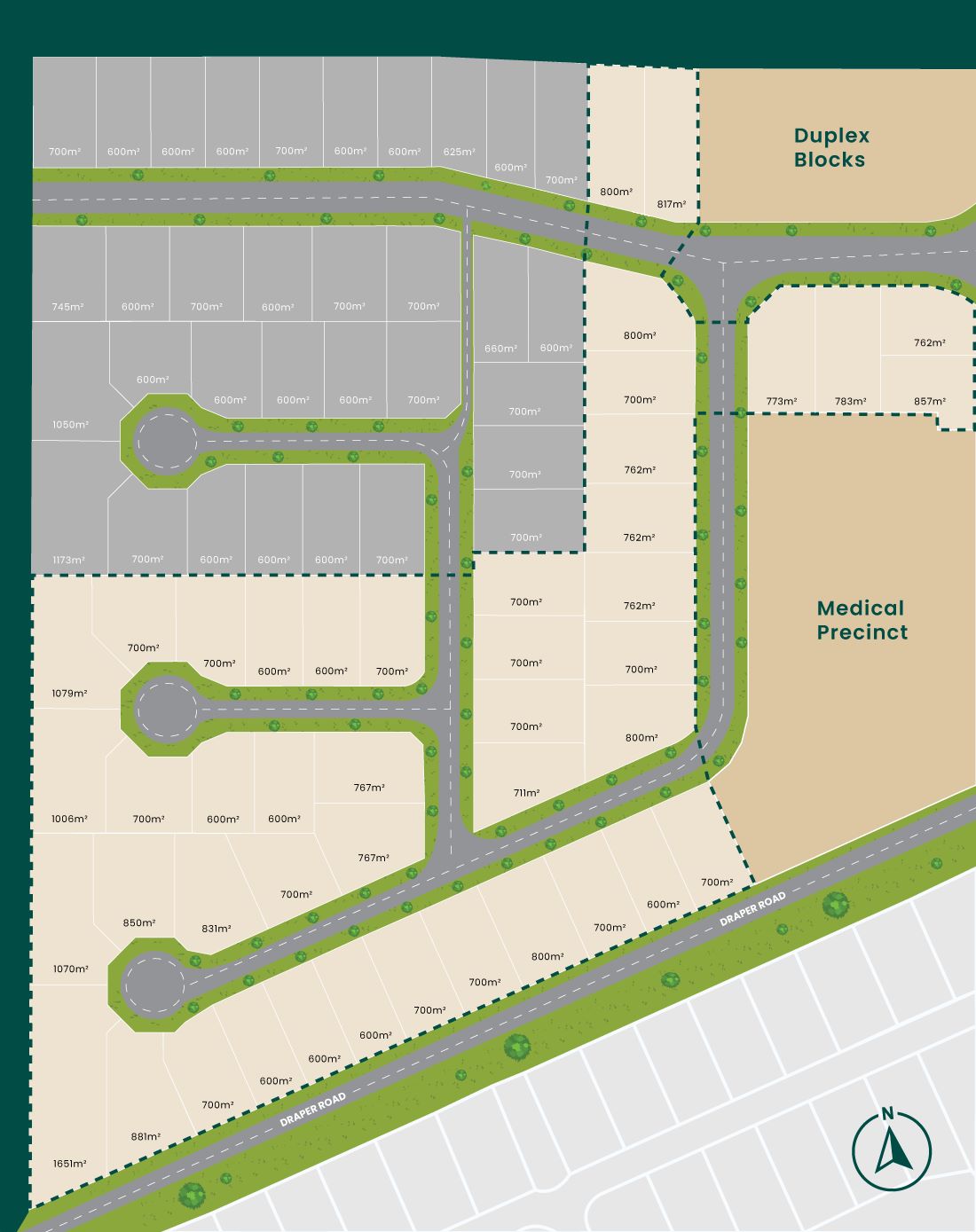 Cutters Rise Estate - Gordonvale Release Map