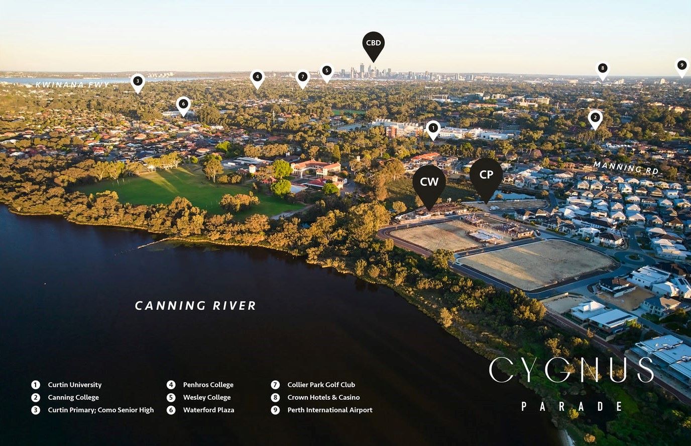 Cygnia Waters Estate - Waterford Aerial