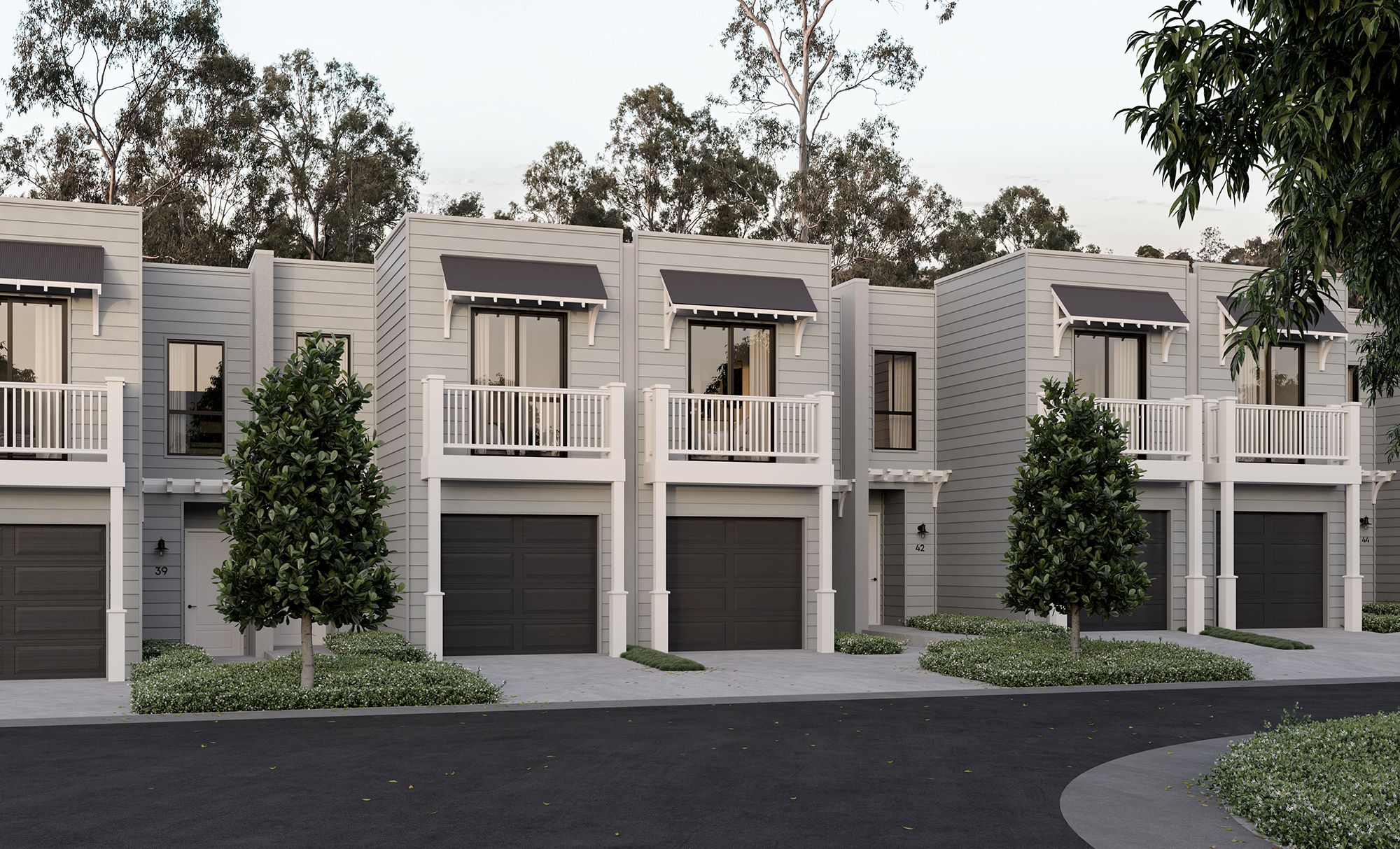 Dahlia Townhouses - Flinders View Render