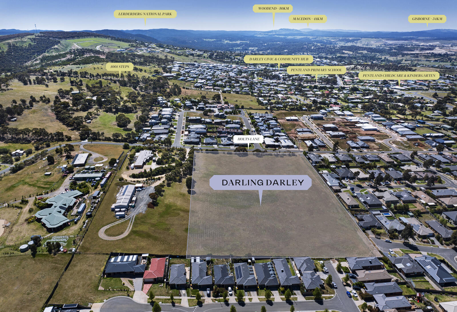 Darling Darley Estate - Darley Location Map