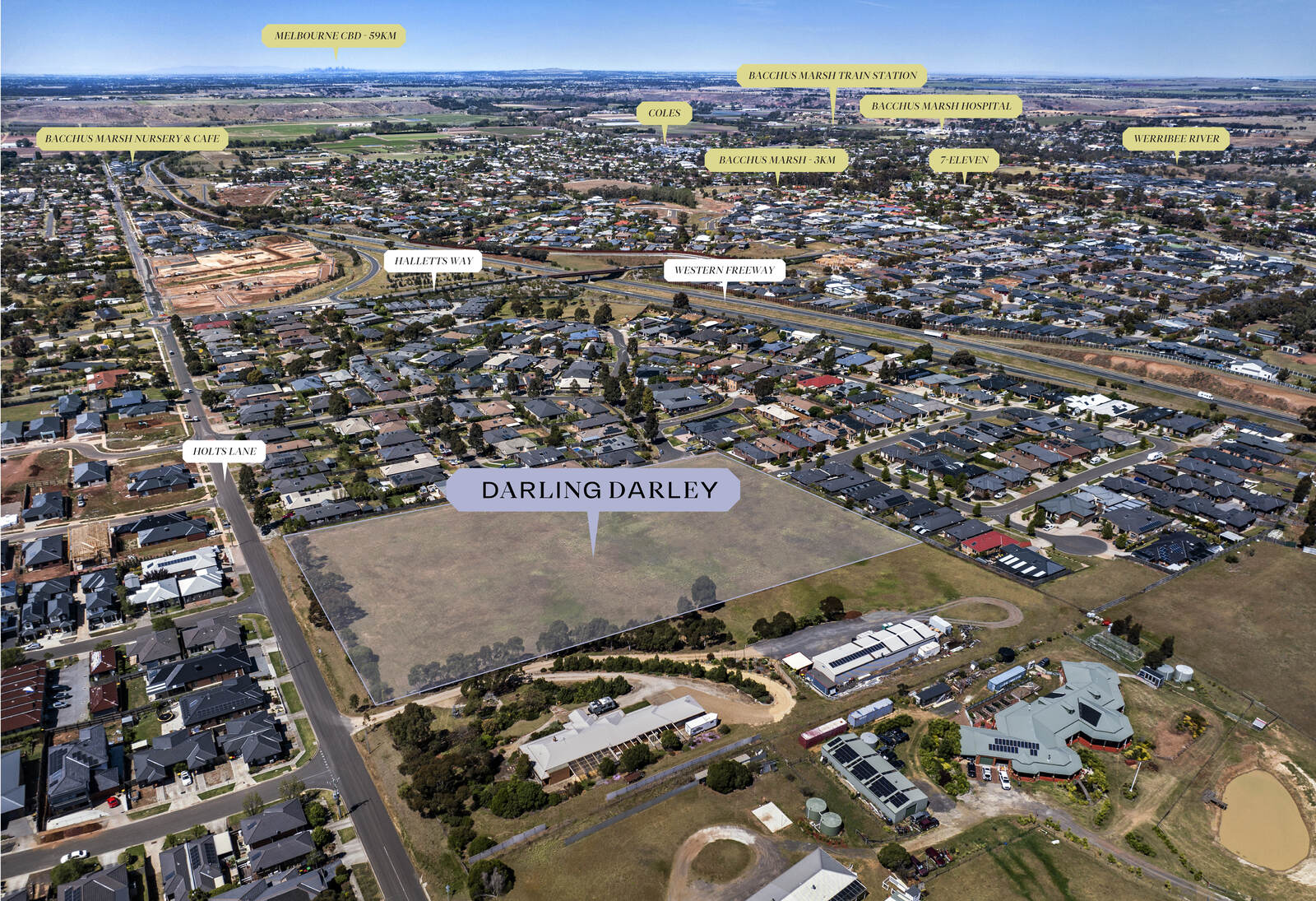 Darling Darley Estate - Darley Location Map