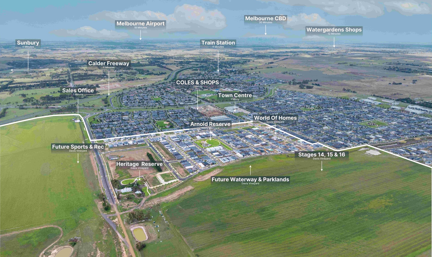 Davis Vineyard Estate - Diggers Rest Location Map