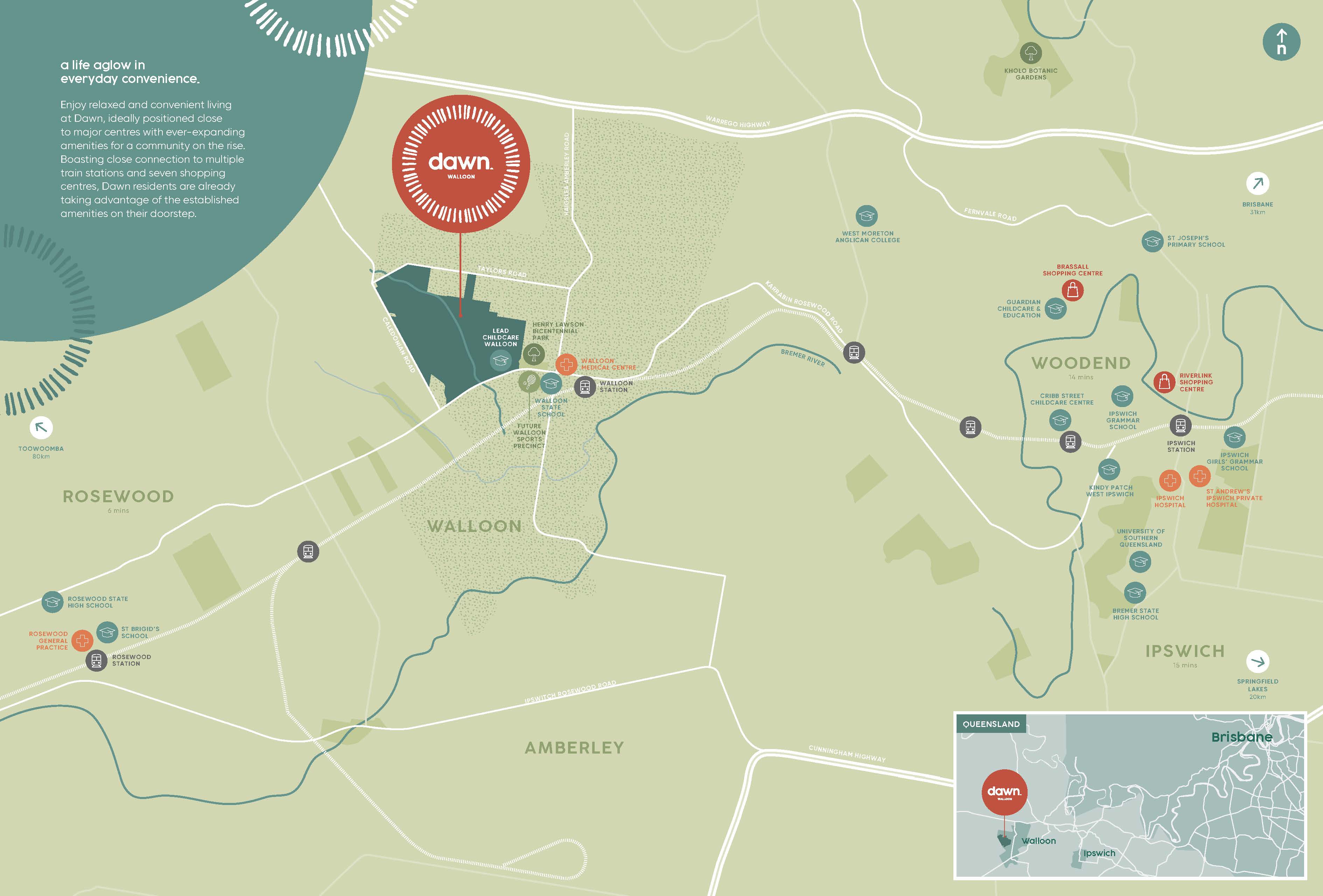 Dawn Estate - Wall Location Map