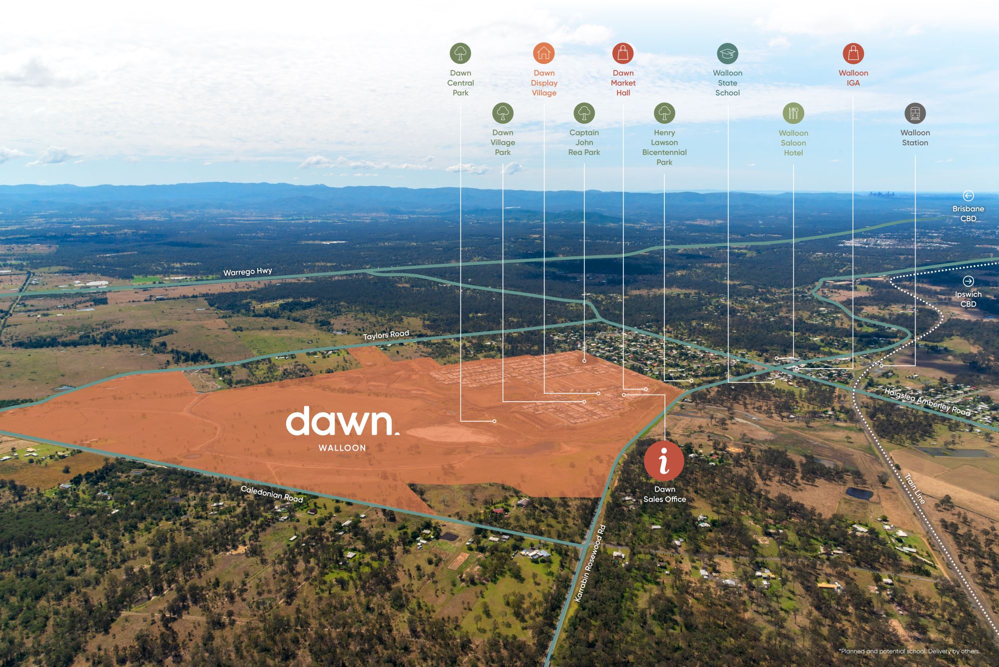 Dawn Estate - Walloon Aerial