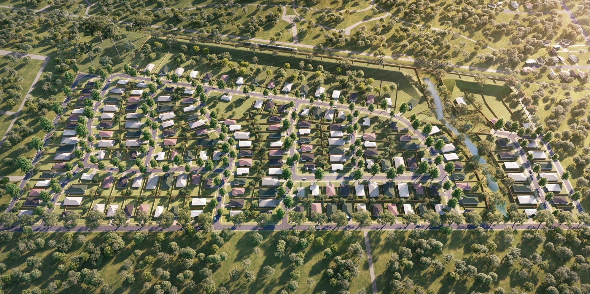 Denman Park Estate - Denman Aerial