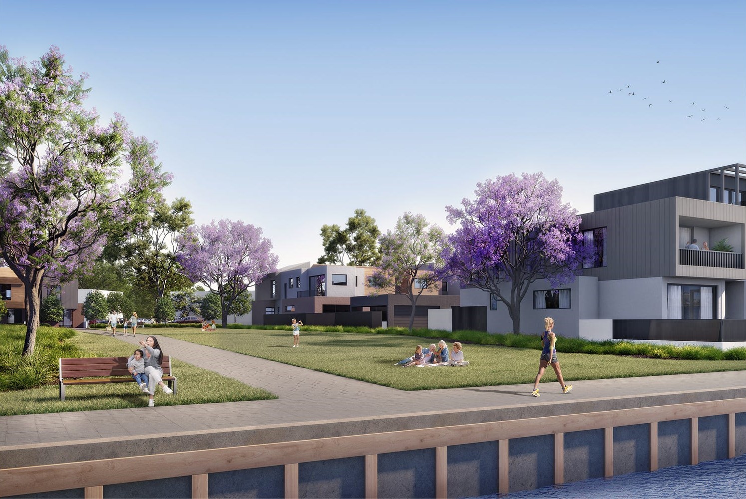 Dock One North Estate - Port Adelaide Render