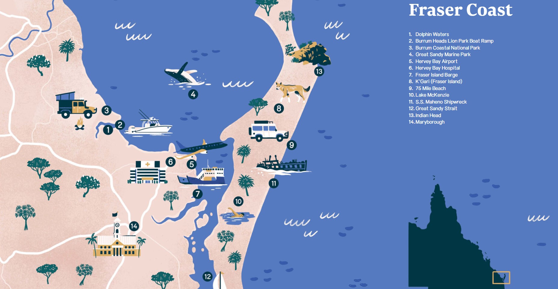 Dolphin Waters Estate - Burrum Heads Location Map