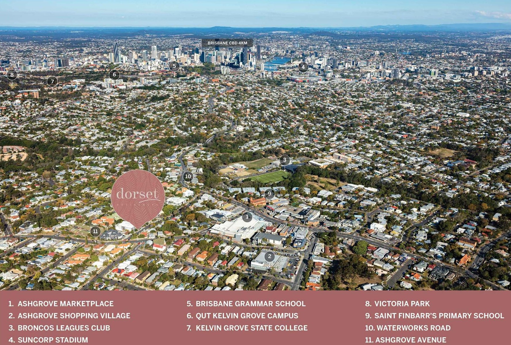 Dorset Residences - Ashgrove Location Map