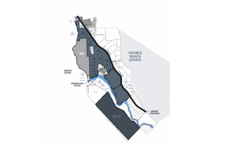 Double Beach Estate - Cape Burney Location Map