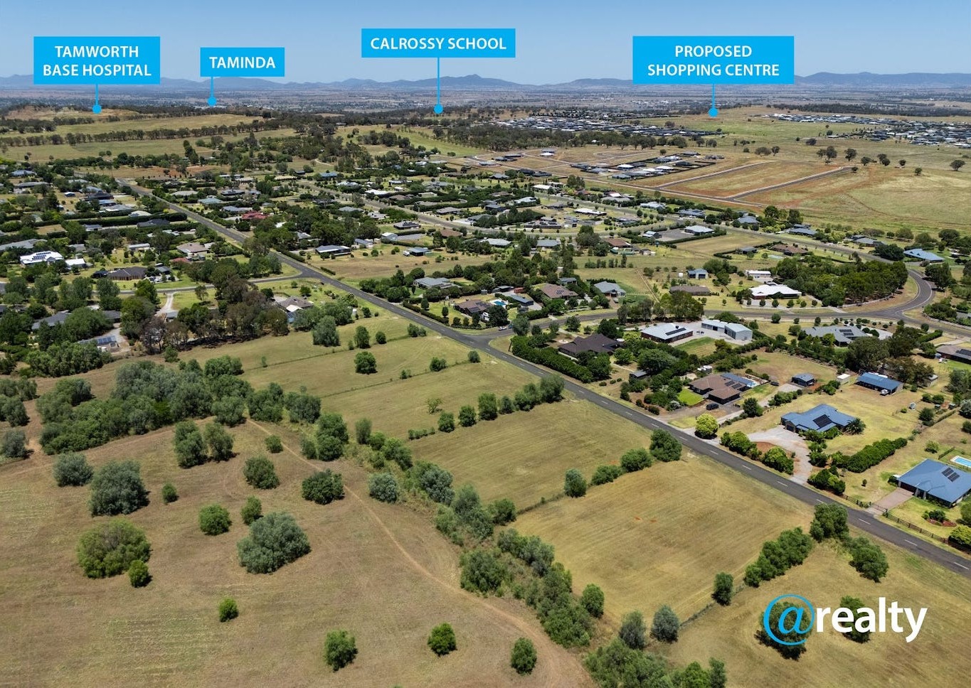 Drovers Run Estate - Moore Creek Aerial