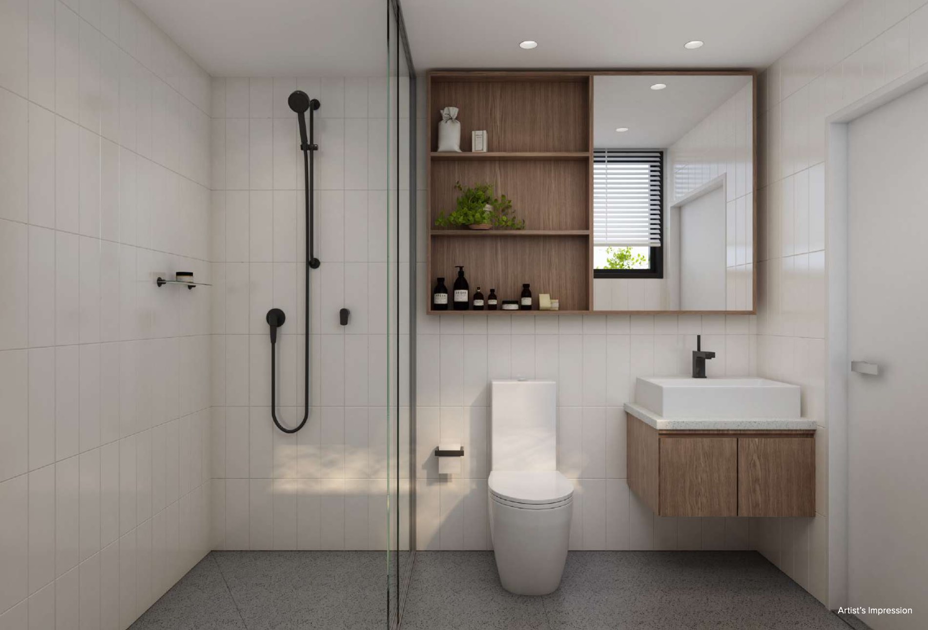 Dryden Residence - Doncaster East Bathroom Render