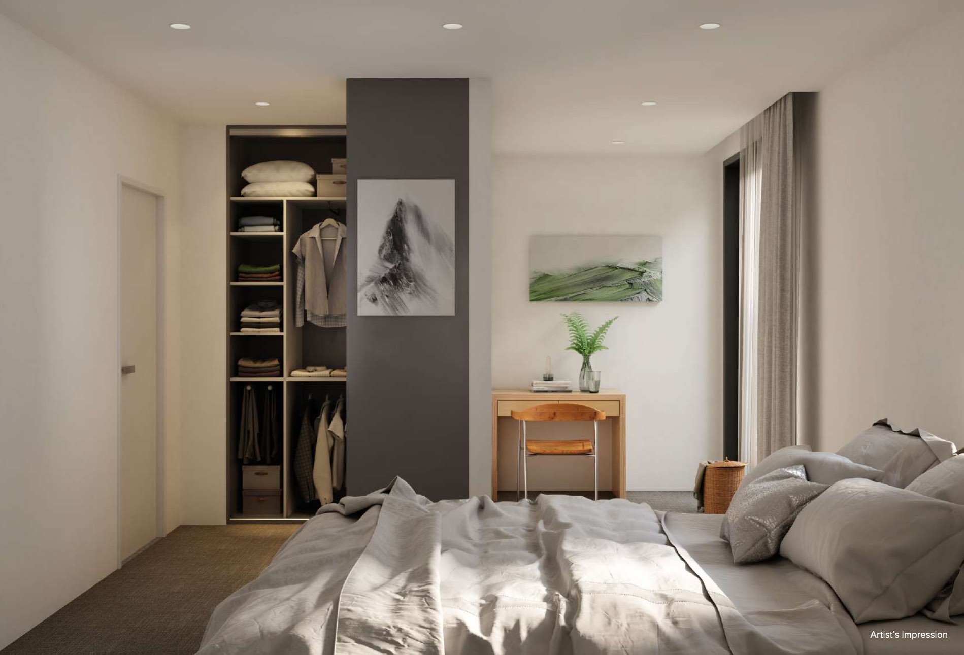 Dryden Residence - Doncaster East Bedroom Render