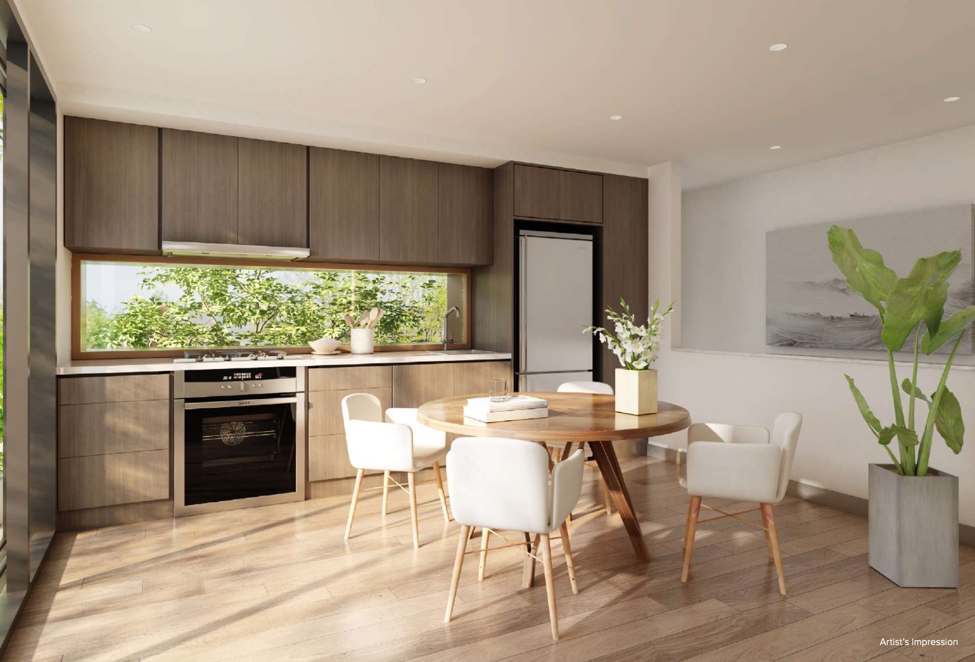 Dryden Residence - Doncaster East Kitchen Render