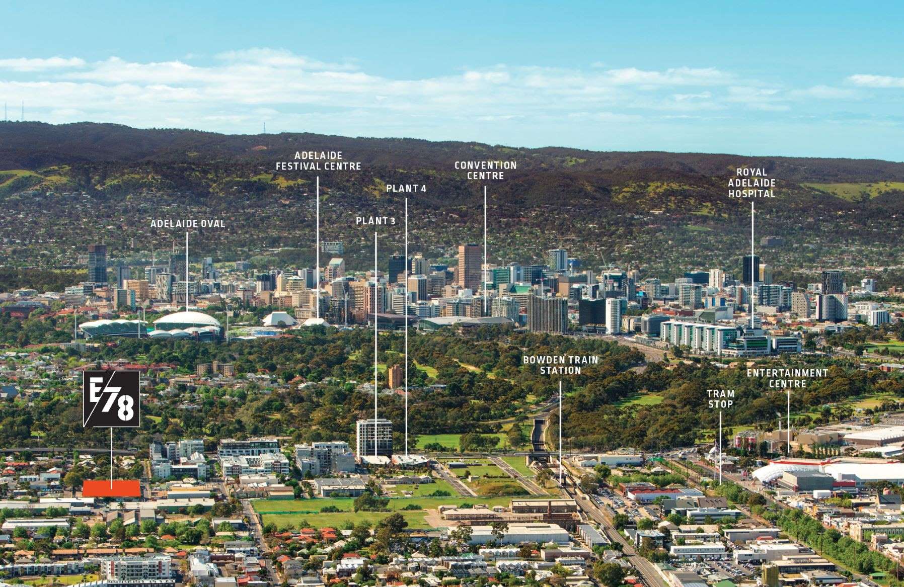 E78 Estate - Bowden Aerial