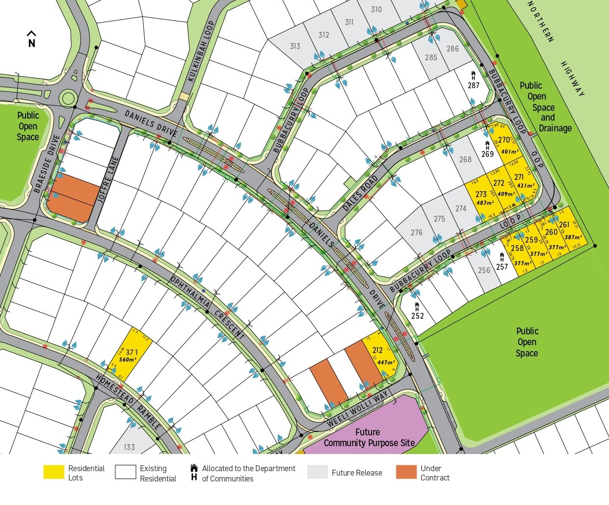East Newman Estate - Newman Release Map