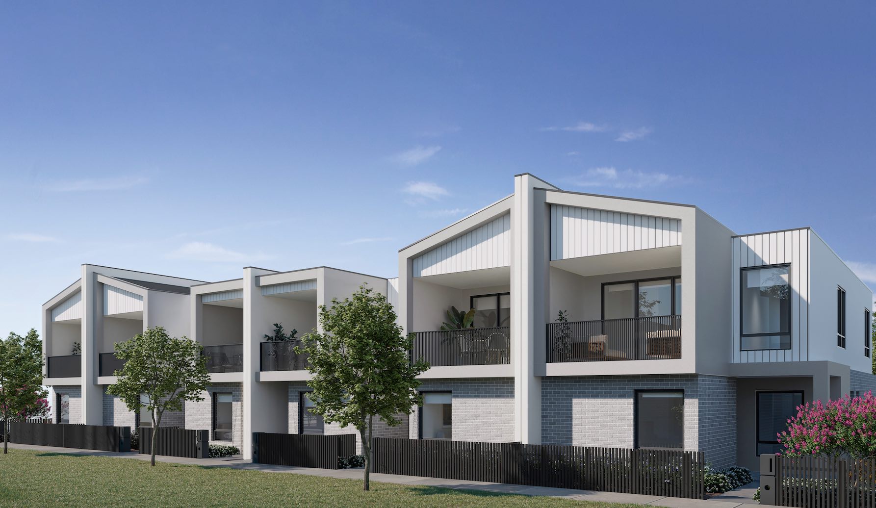 East Quarter Townhomes at Eliston Estate - Clyde Porter Davis Collection 3 Facade 5