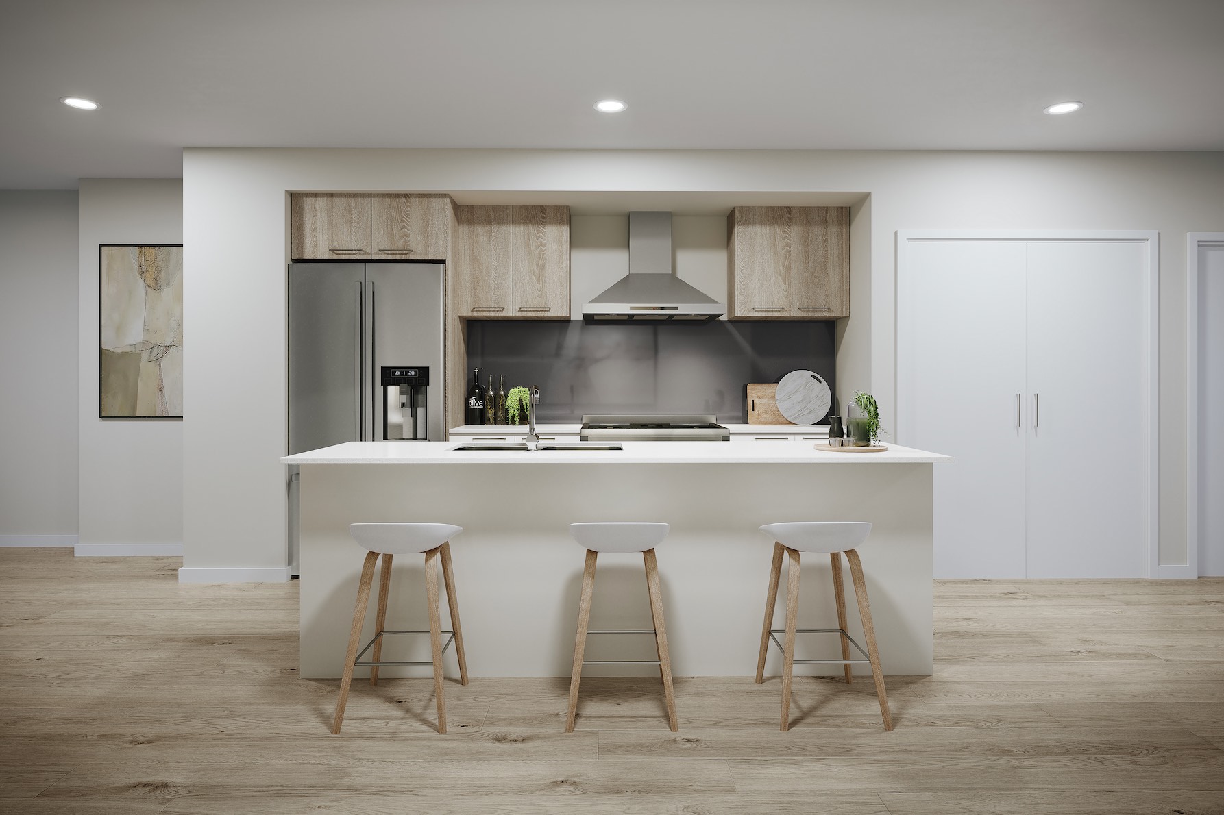 East Quarter Townhomes at Eliston Estate - Clyde Urban Edge Collectiion 2 Kitchen