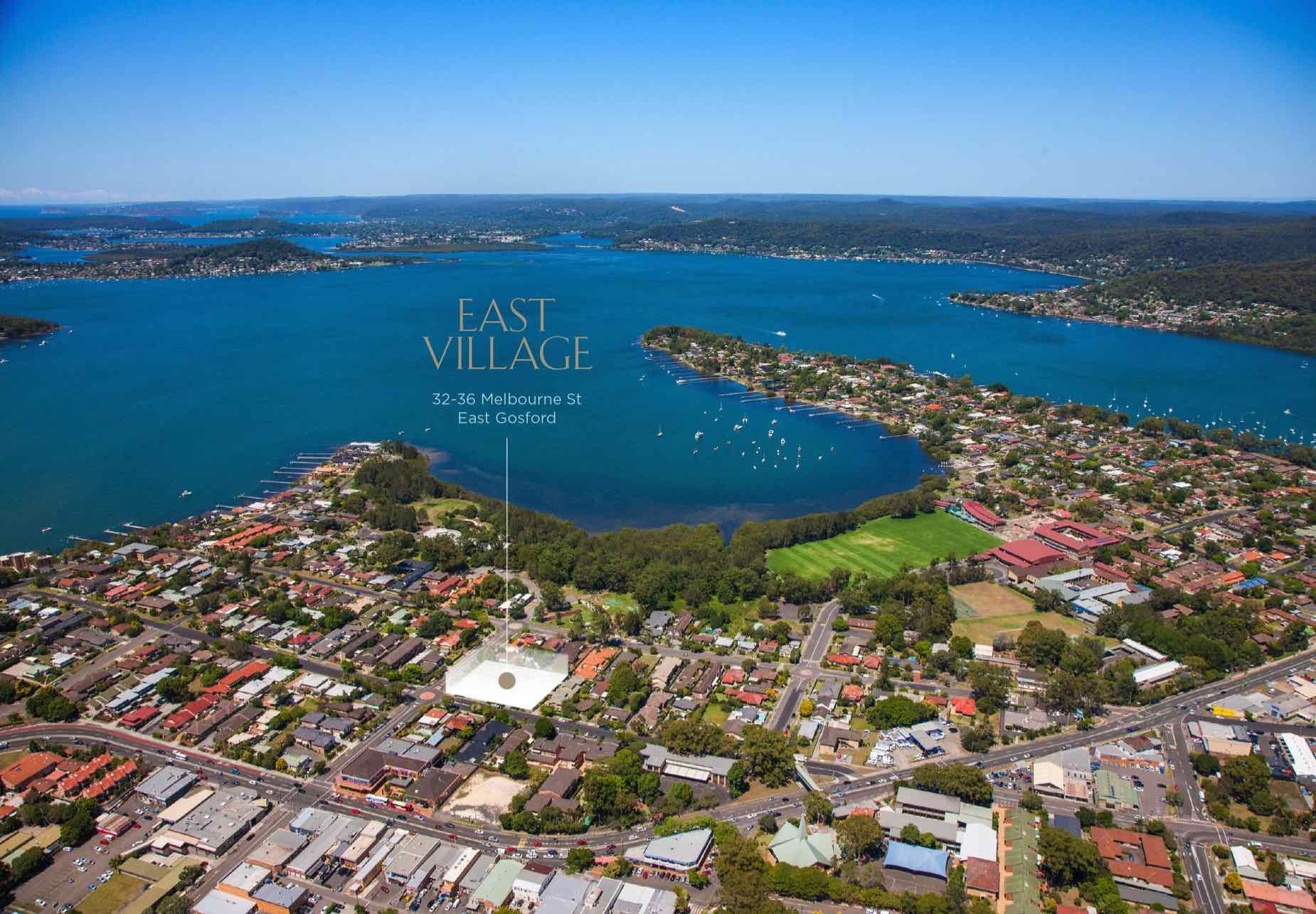East Village Estate - East Gosford Aerial