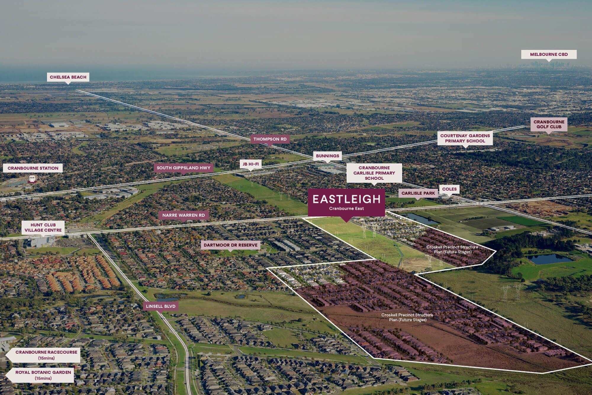 Eastleigh Estate - Cranbourne East Aerial