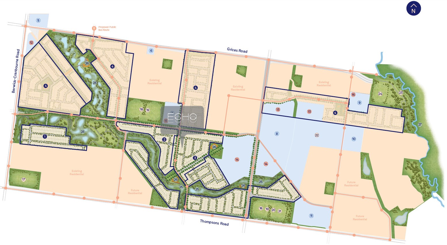 Glenvill Homes in Berwick Waters - Spindle Street, Clyde North VIC 3978