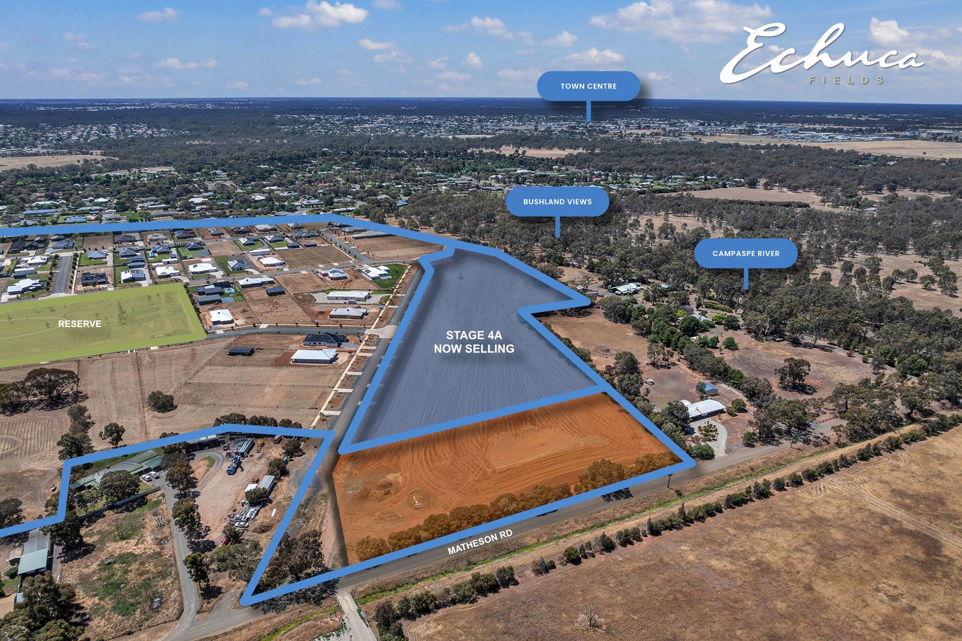 Echuca Fields Estate - Echuca Aerial